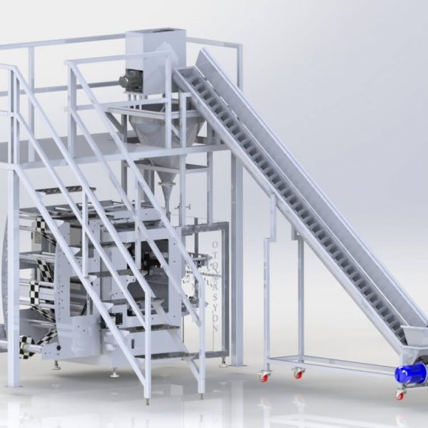 Curd Filling Line with Auger Mixer